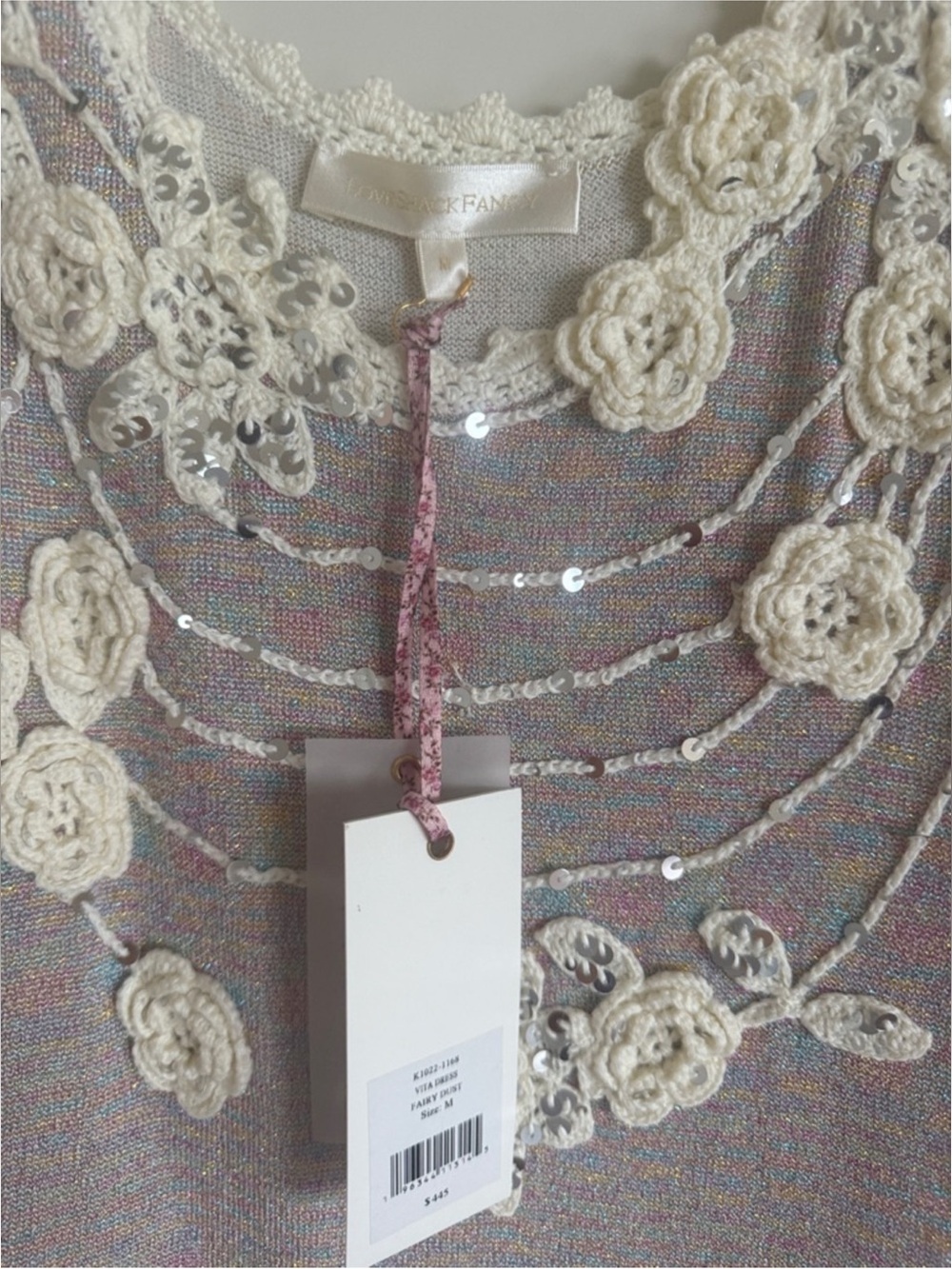 NWT Loveshackfancy Vita Midi Dress in Natural Size M - Picture 5 of 6